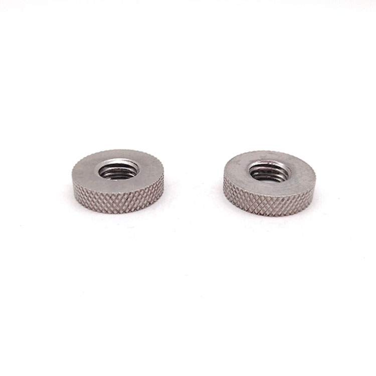 18-8 M4 M6 M8 M10 hindi kinakalawang na asero Knurled thin Nut