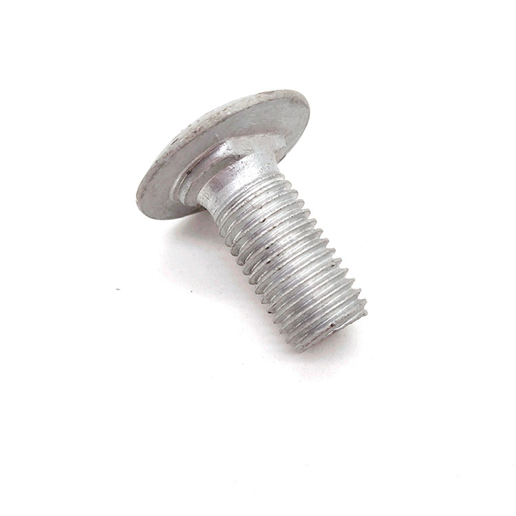 A2-70 Carbon Steel Hot Dip Galvanized Hindi karaniwang Round Head Short Square Neck Carriage Bolt