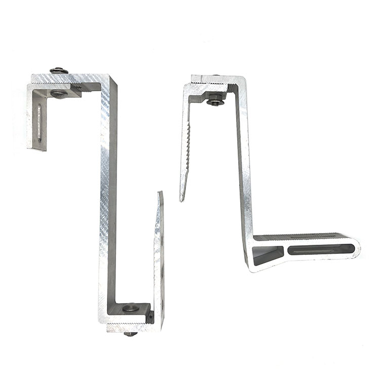 Aluminum MID & End Clamp para sa Ground O Flat Rooftop Solar Support Bracket para sa Solar Panel