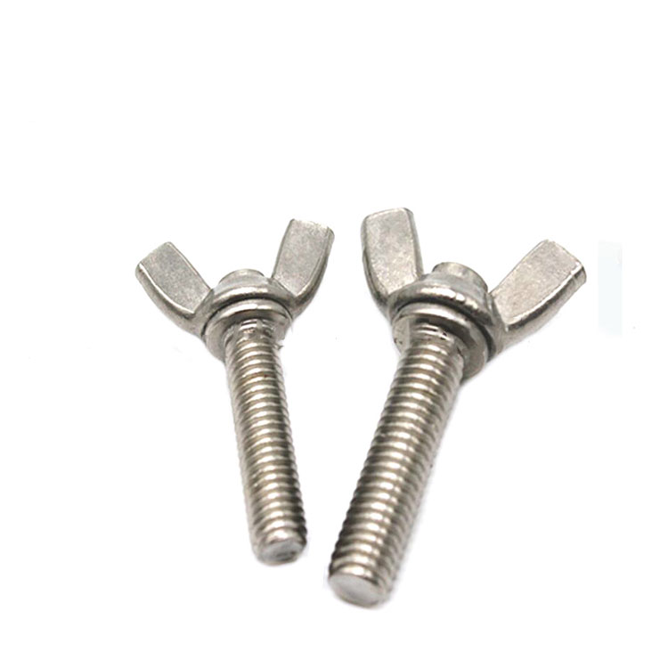 ASME/ANSI B 18.6.8 Hindi kinakalawang na asero SS304 A2-70 Wing Thumb Screw