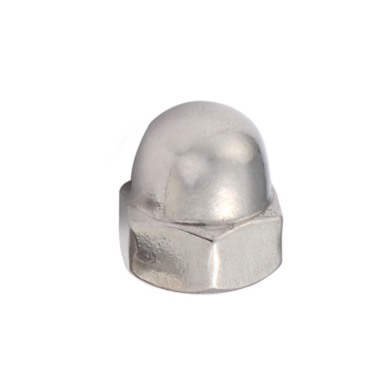 Astm A194 Hindi kinakalawang na Asero 304 316 Coarse Domed Flange Nut Hex Head Dome Cap Nut