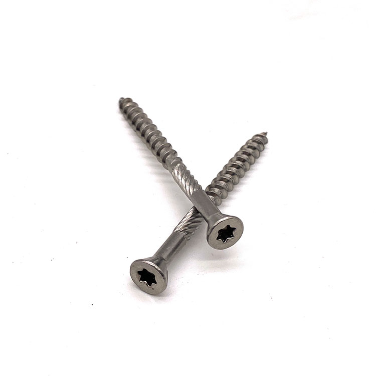 Astm A574 M5 Cross Flat Head Deck 316 Stainless Steel Self Tapping Screw