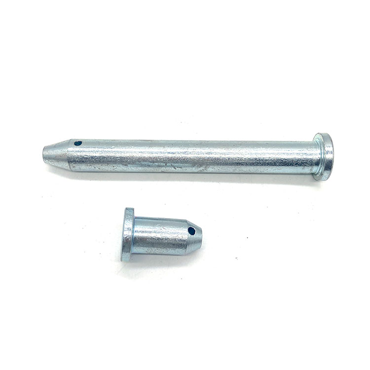 Asul na Puting Zinc Carbon Steel 50mm 100mm Carbon Steel Clevis Pins na May Hole