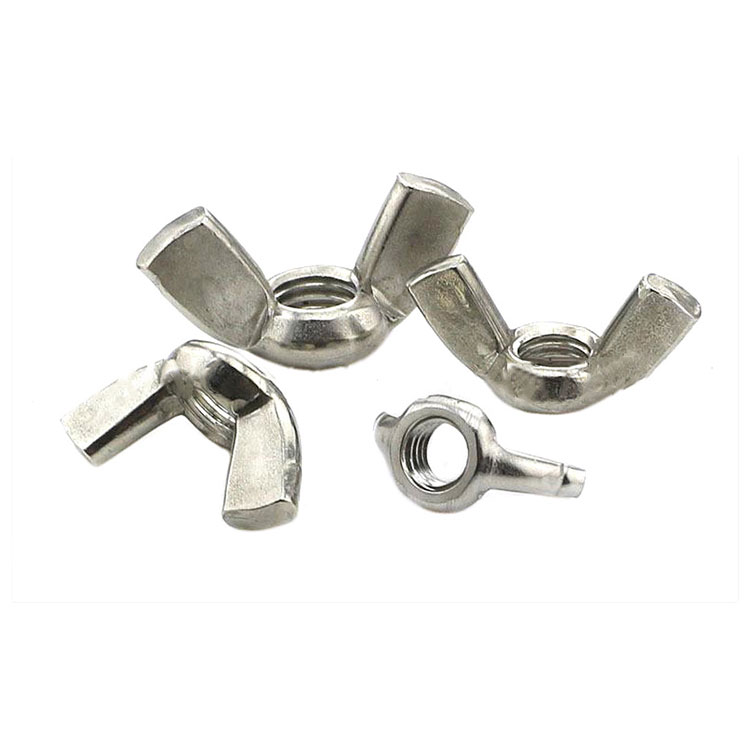 DIN314 A2-70 SS304 Stainless Steel Wing Nuts Edged Wings