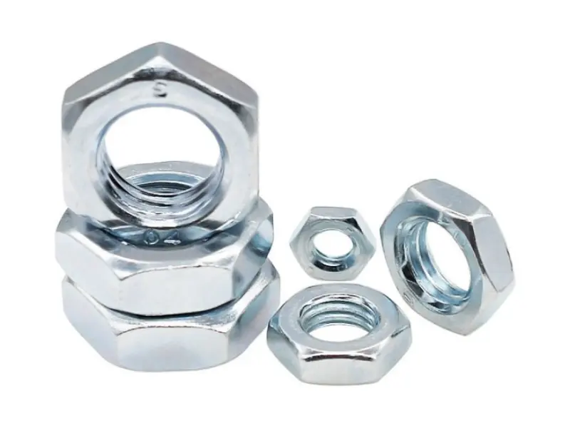 DIN936 Manipis na Hex Nut Carbon Steel Hindi kinakalawang na Asero