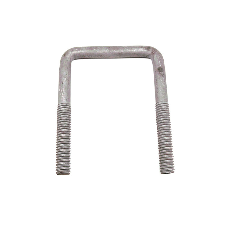 grade 6.8 carbon steel hot dip galvanized square U shape bolt para sa electric equipment