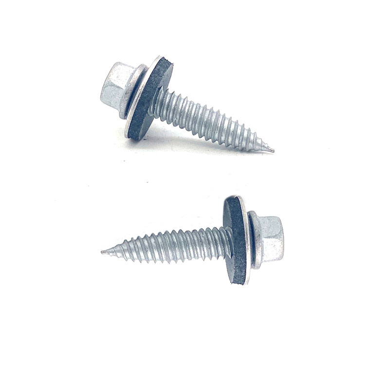 Hex Flange Head SS316 SS410 Self Tapping Bi-metal Screw Para sa Solar Photovoltaic System