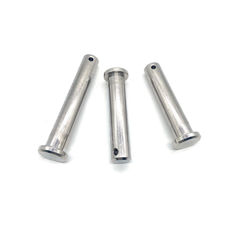 Hot Sale Stainless Steel Grooved Lock Pin M3 M4 M5 Flat Head Clevis Pin na may Groove