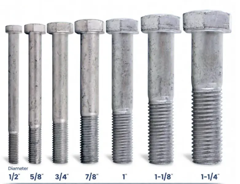High Strength Galvanized Hexagonal Bolts