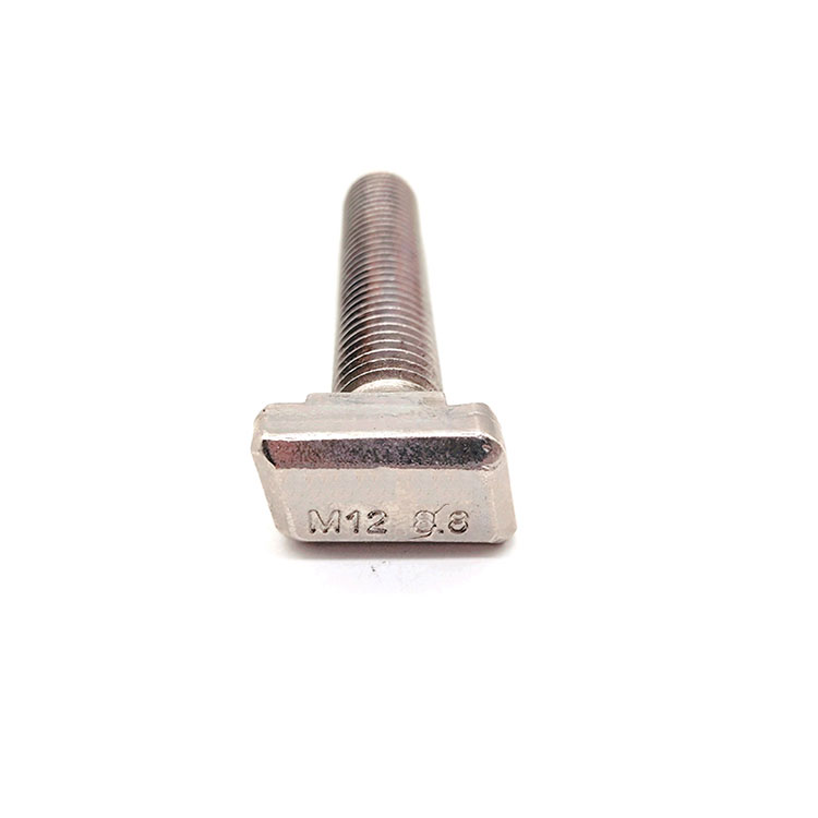 M12 Stainless Steel Rhomboid Head T Bolt na May Antiskid Teeth para sa Curtain Wall