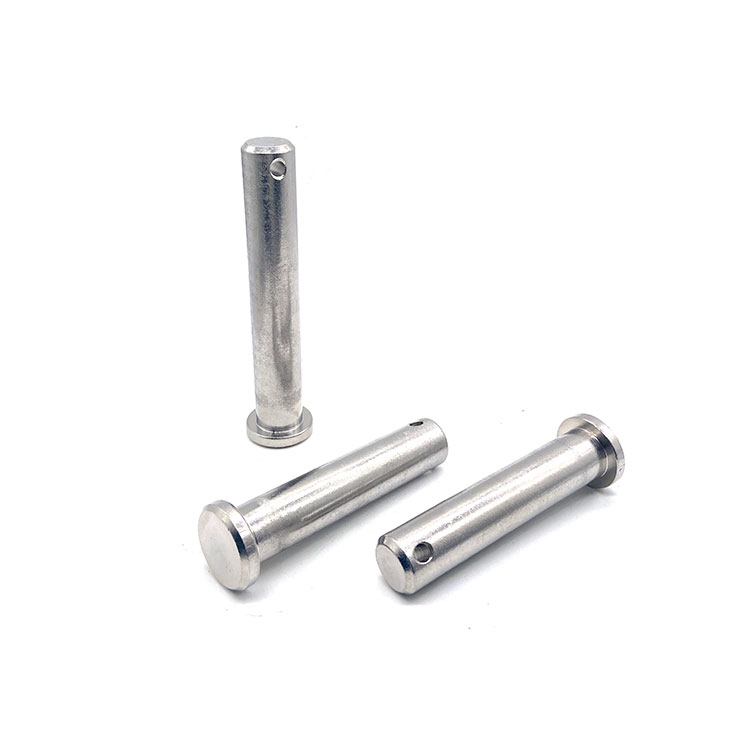 SS304 A2 Flat Head M3 M4 M5 M6 Stainless Steel Clevis Pin na may Hole