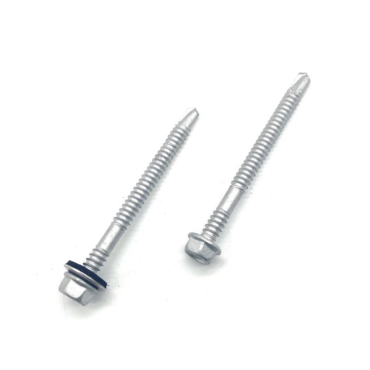 Hindi kinakalawang na asero 304+410 Compound Hex Head Composite Self Drilling Bi-Metallic Screw