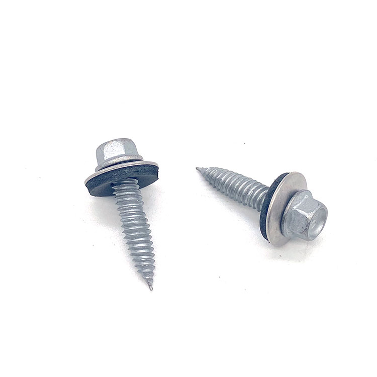 Hindi kinakalawang na asero 316+Scm 435 Compound Hex Head Composite Self Tapping Bi-Metal Screw