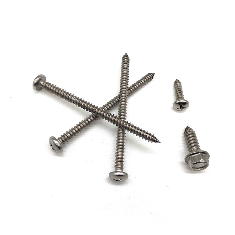 Hindi kinakalawang na asero A2-70 A4-80 Cross Recessed Pan Head Self Tapping Screw