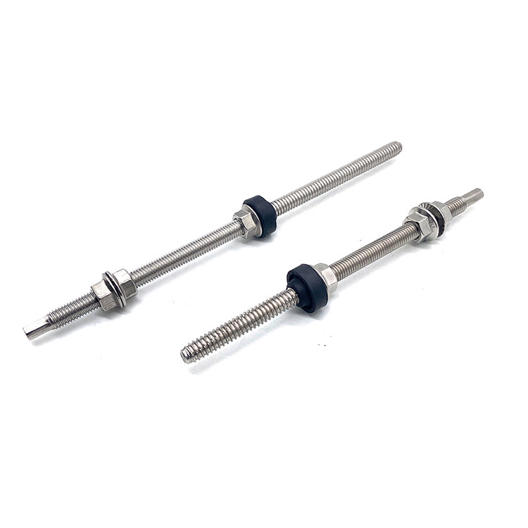 Hindi kinakalawang na asero A2 A4 410 Solar Mounting Solar Panel Hanger Bolt Para sa Metal