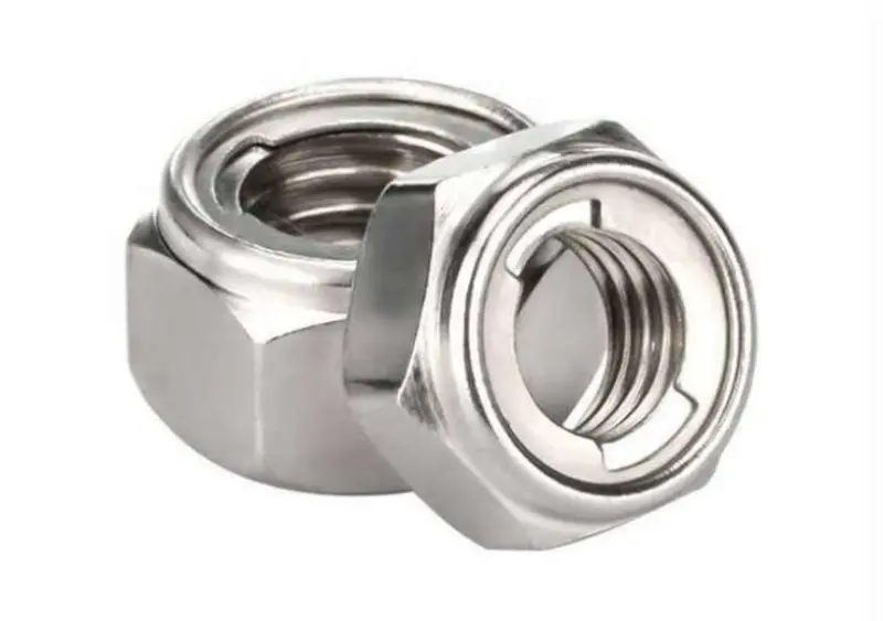 Hindi kinakalawang na Asero Lahat ng Metal Self Locking Hex Nuts