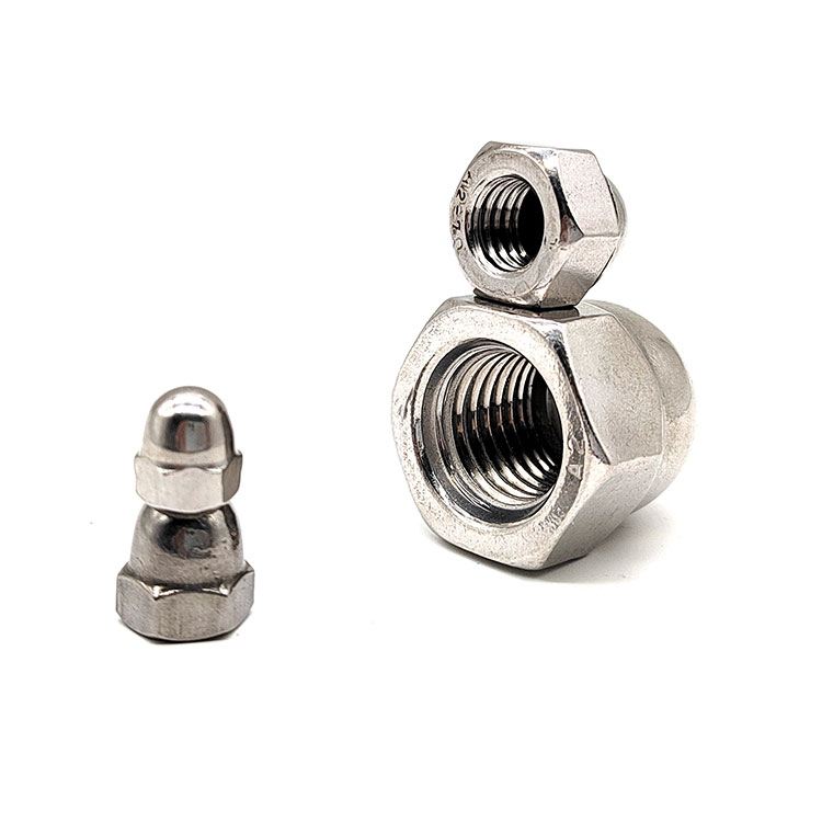 Hindi kinakalawang na asero Din1587 Hex Cap Nuts